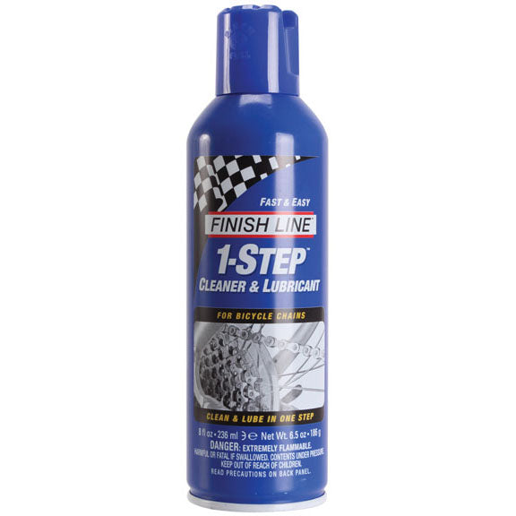 Finish Line 1-Step Cleaner and Bike Chain Lube - 8oz Aerosol