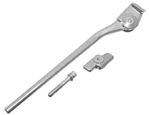 Greenfield 285mm KS2-S Kickstand Retro-kit Top Plate Improved Clearance Silver