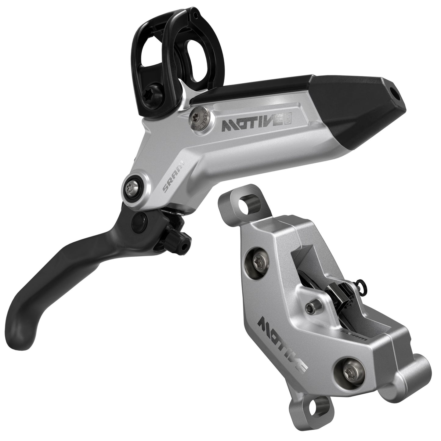 SRAM Motive Ultimate Disc Brake Lever - Front 950mm Hose Post Mount 4-Piston Aluminum Lever Body Carbon Blade BLK/Silver A1