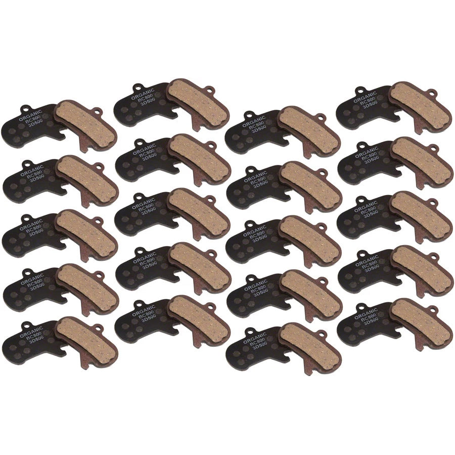 SRAM Maven X-Large Disc Brake Pads - Organic Compound Steel Backed Quiet Maven 2024+ 20 Sets