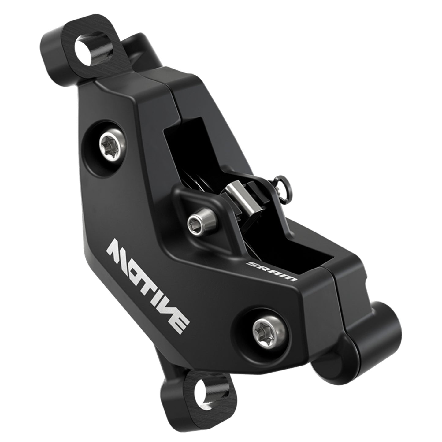 SRAM Motive Bronze Disc Brake Caliper Assembly - Front/Rear Post Mount 4-Piston Diffusion BLK A1+