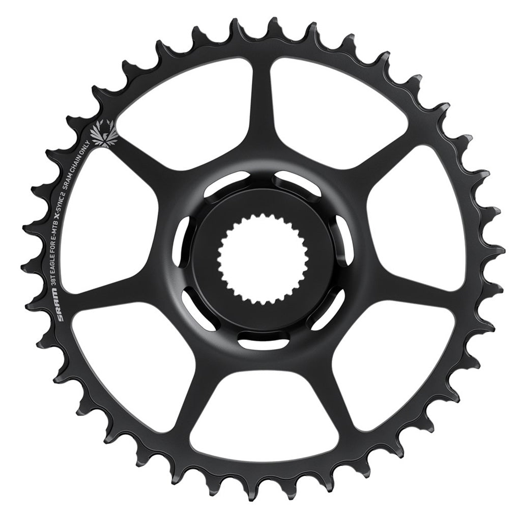 SRAM 16t Bosch Direct Mount 11/12-Speed X-Sync2 Eagle Chainring Black