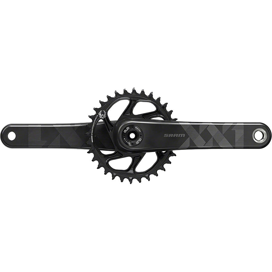 SRAM XX1 Eagle Carbon Boost Crankset - 170mm 12-Speed 34t Direct Mount DUB Spindle Interface BLK