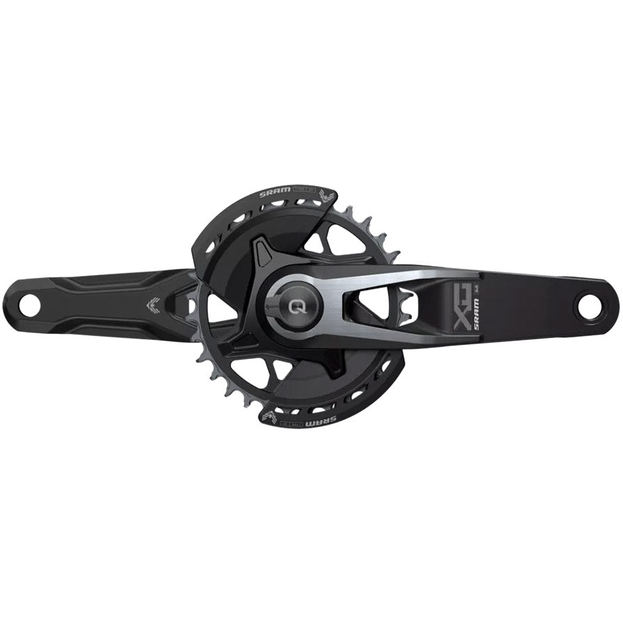 SRAM X0 Eagle T-Type AXS Power Meter Wide Crankset - 165mm 12-Speed 32t Chainring Direct Mount 2-Guards PM DUB Spindle BLK