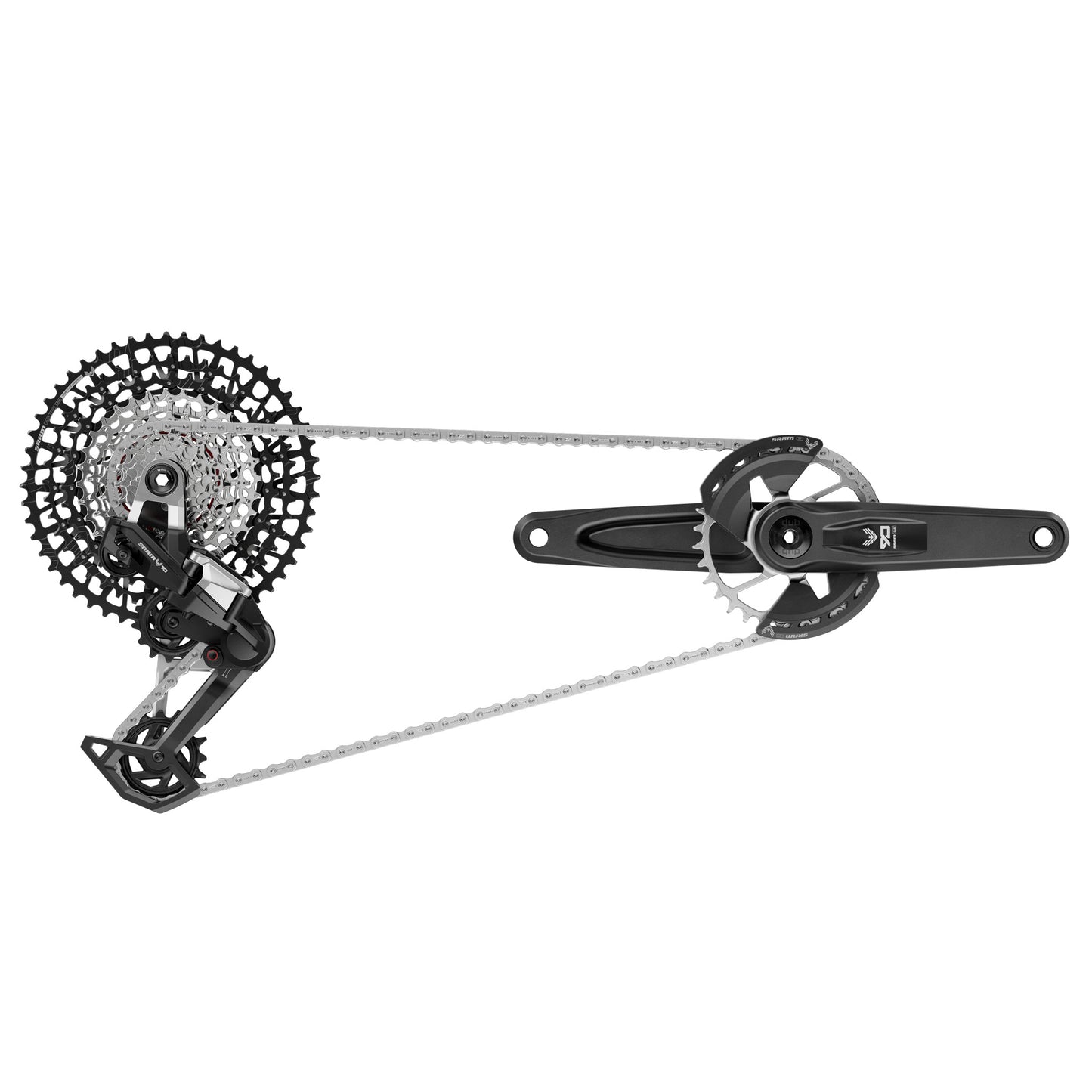 SRAM Eagle 90 T-Type Groupset - 170mm Wide Crank 32t Chainring Trigger Shifter 10-52t 12-Speed Cassette Rear Derailleur Chain