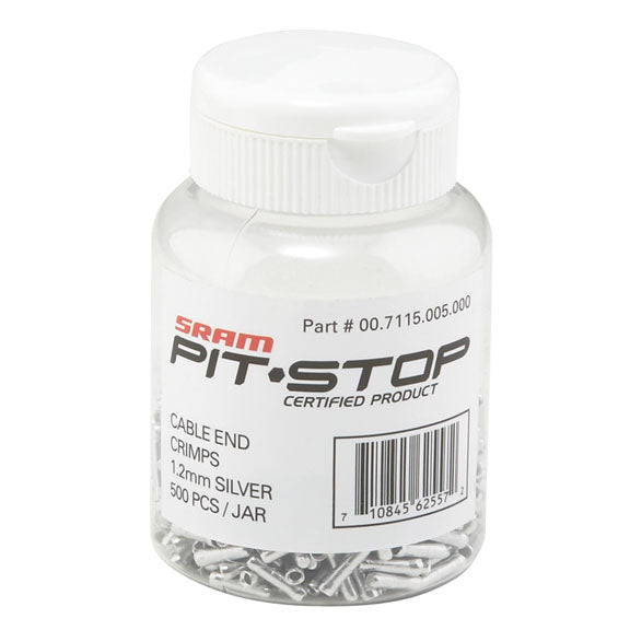SRAM Cable End Crimps 1.2mm 500-Count Jar