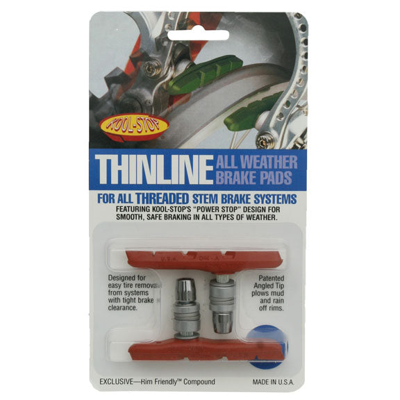 Kool Stop Thinline Pads Threaded - Salmon Pr