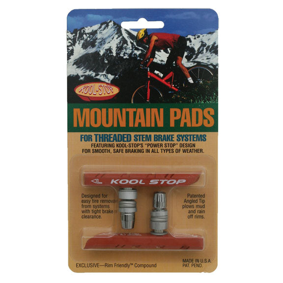 Kool Stop Mountain Pads Threaded - Salmon Pr