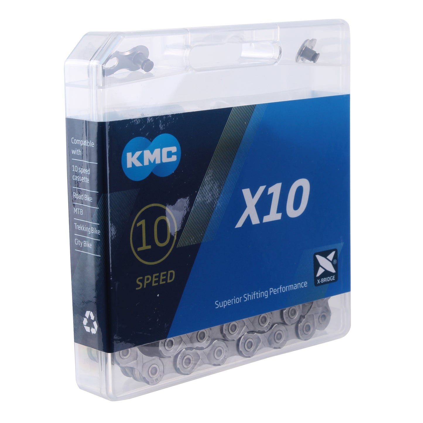 KMC X10 Chain - 10-Speed 116 Links Gray