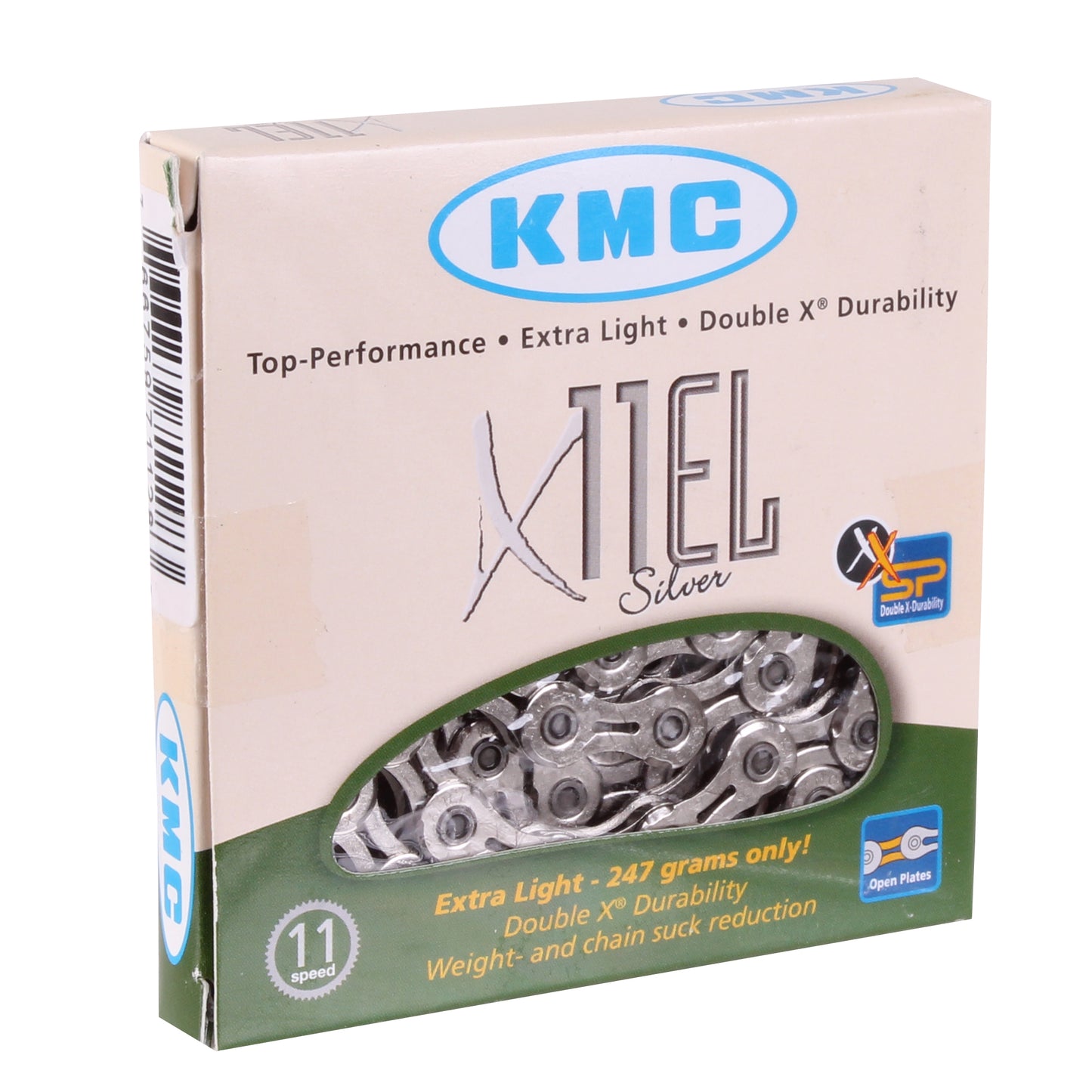 KMC X11EL Extra Light Chain - 11-Speed 118 Links Silver