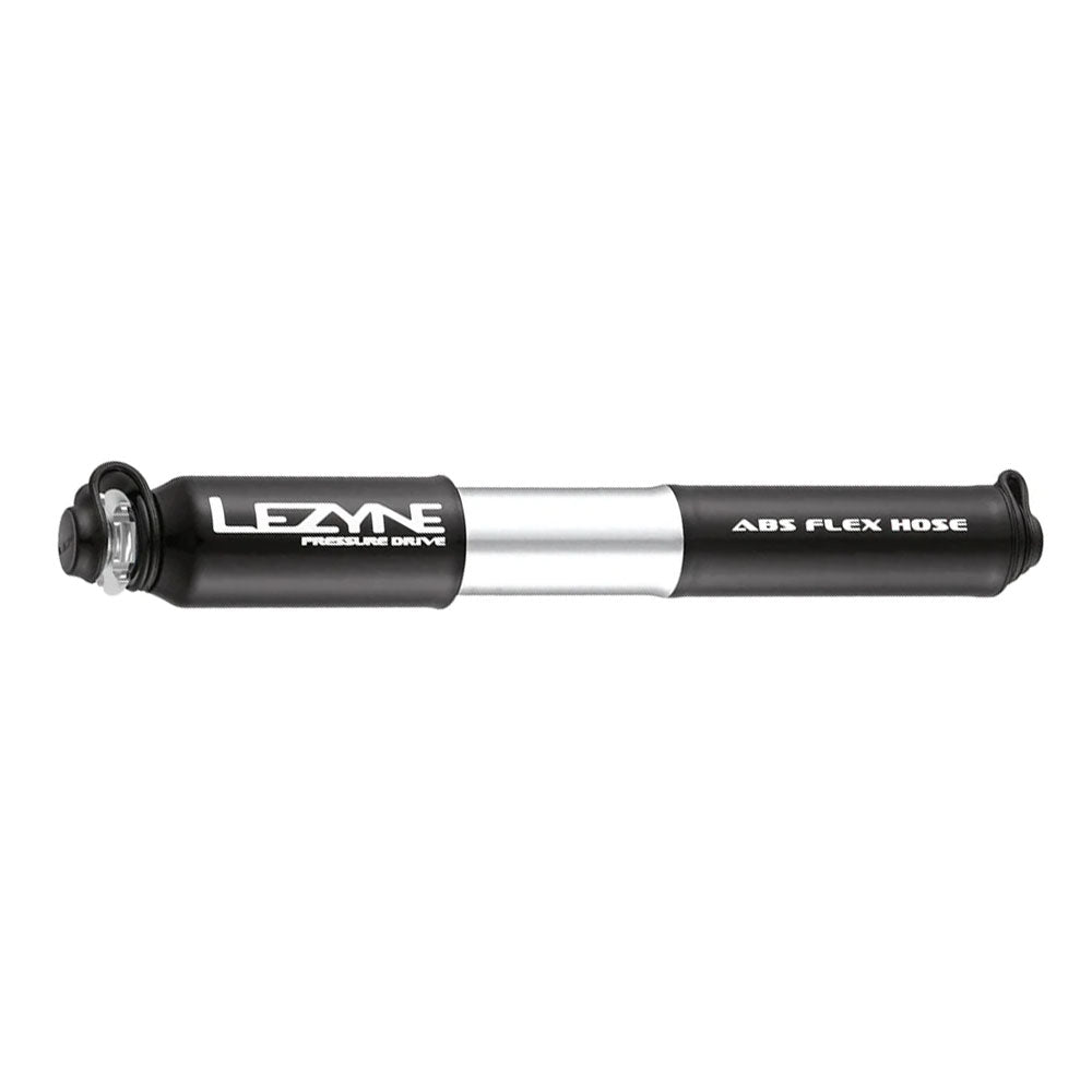 Lezyne ABS Pressure Drive Mini Frame Pump Medium: Black/Polished Silver