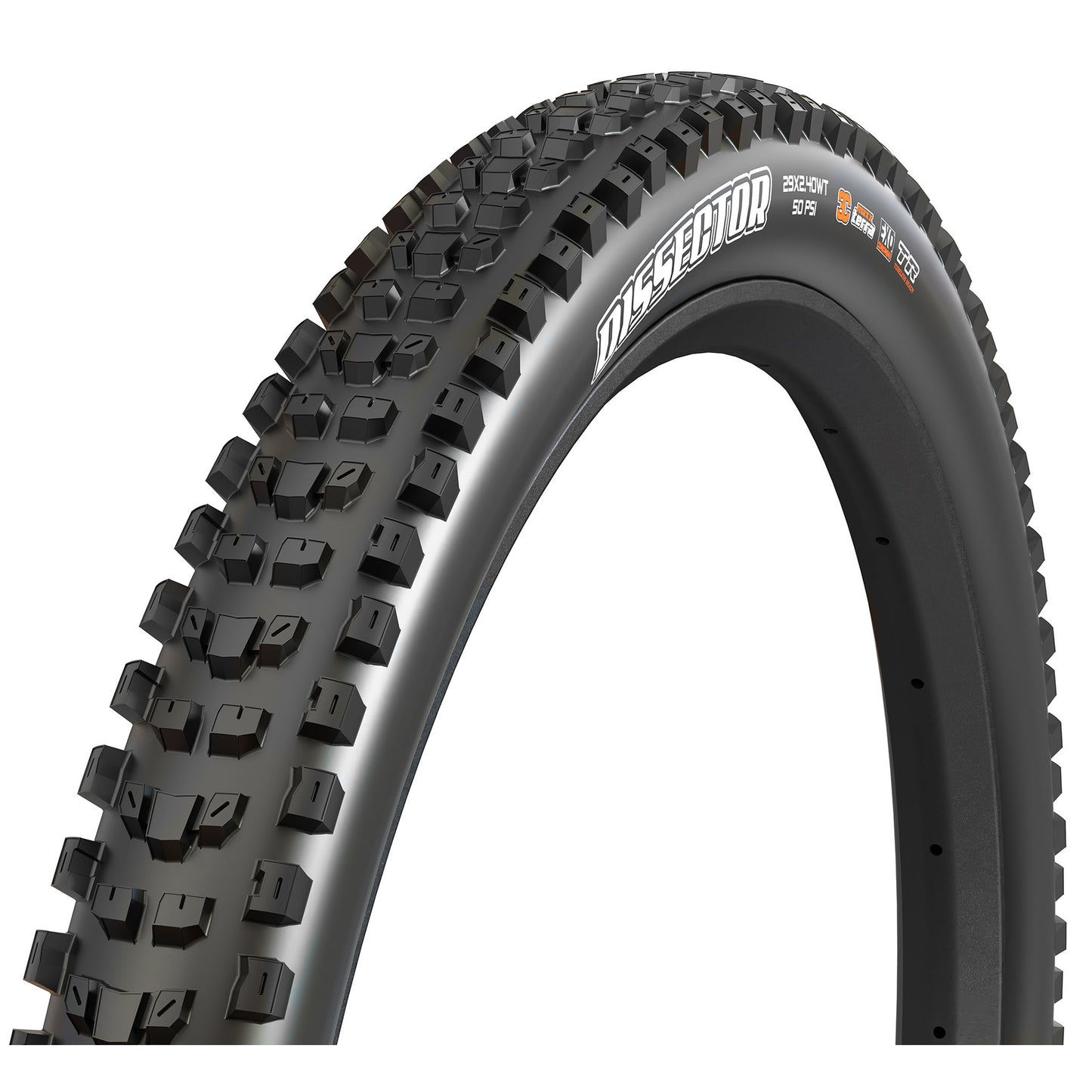 Maxxis Dissector Tire - 29 x 2.4 Tubeless Folding BLK 3C MaxxGrip DH Wide Trail