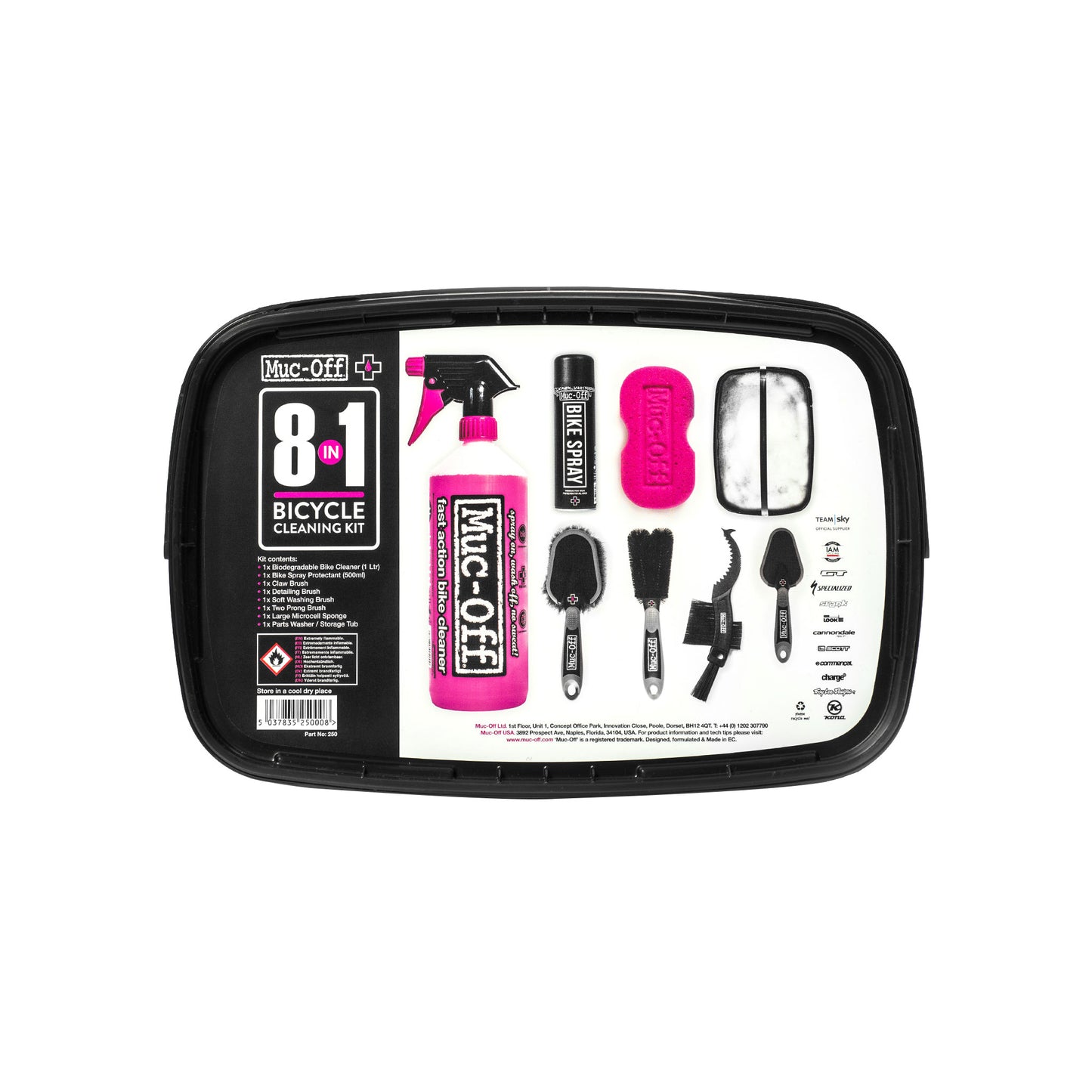 Muc-Off 8-in-1 Cleaning Kit: Tub with 8 Pieces
