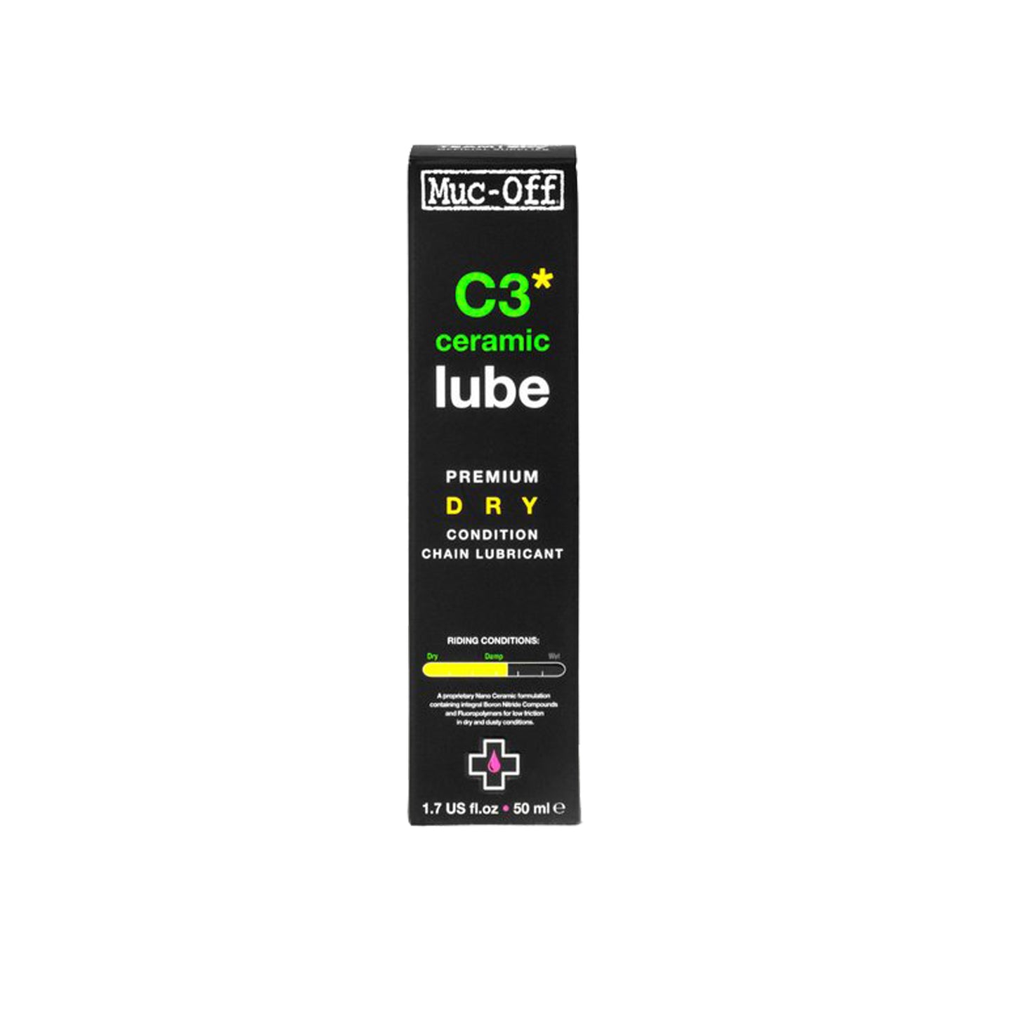 Muc-Off C3 Dry Ceramic Bike Chain Lube - 50ml Drip