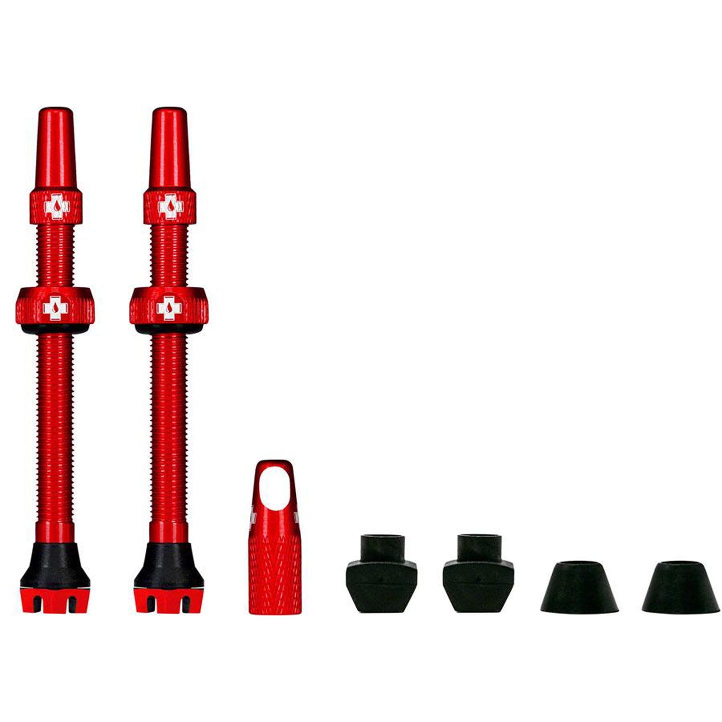 Muc-Off V2 Tubeless Valve Kit - Red 44mm Pair