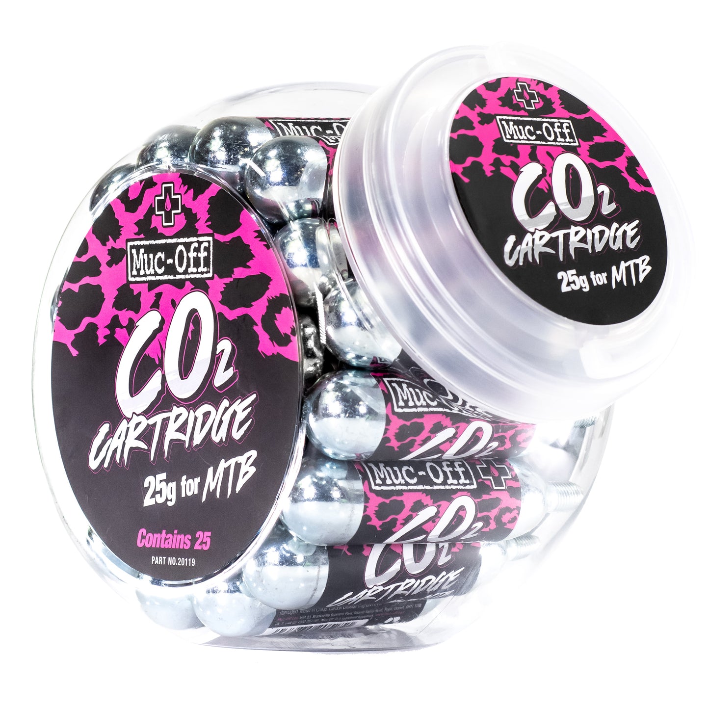 Muc-Off Countertop 25g CO2 Refill Cartridge Jar - Quantity 25