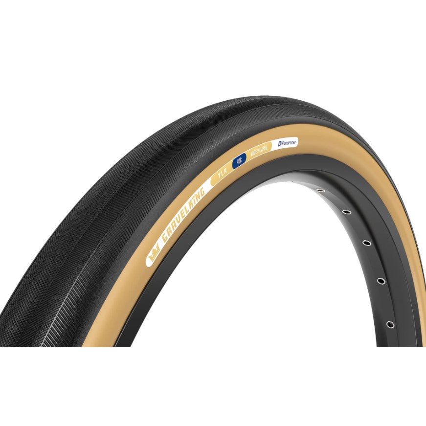 Panaracer GravelKing Slick Tire - 700 x 30 Tubeless Folding Black/Brown