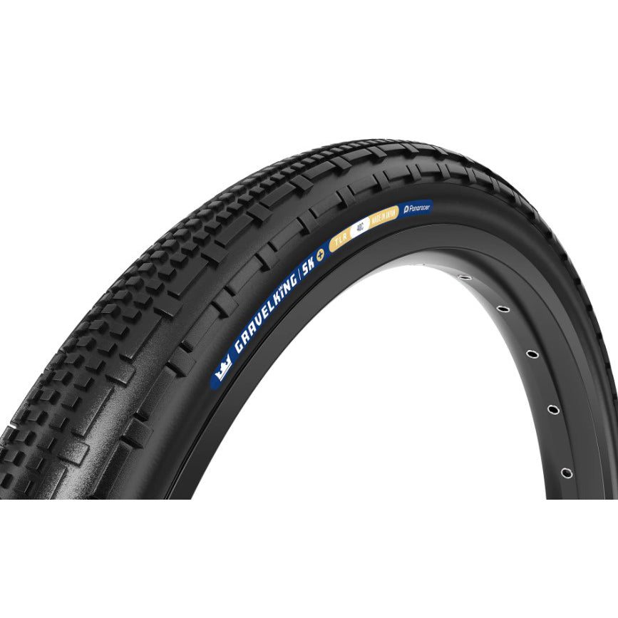 Panaracer GravelKing SK Plus Tire - 700 x 45 Tubeless Folding Black