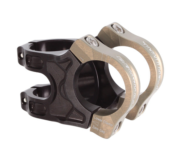 Renthal Apex Stem - 40mm 31.8 Clamp +/-6 1 1/8" Aluminum Black/Gold