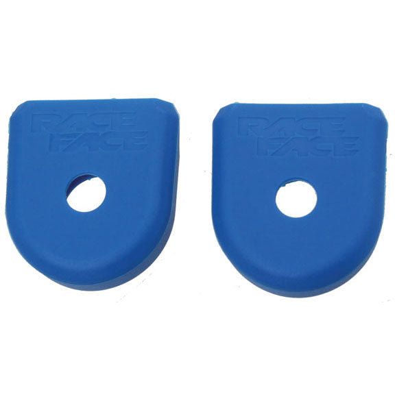 RaceFace Crank Boots: For Carbon Cranks 2-Pack Blue