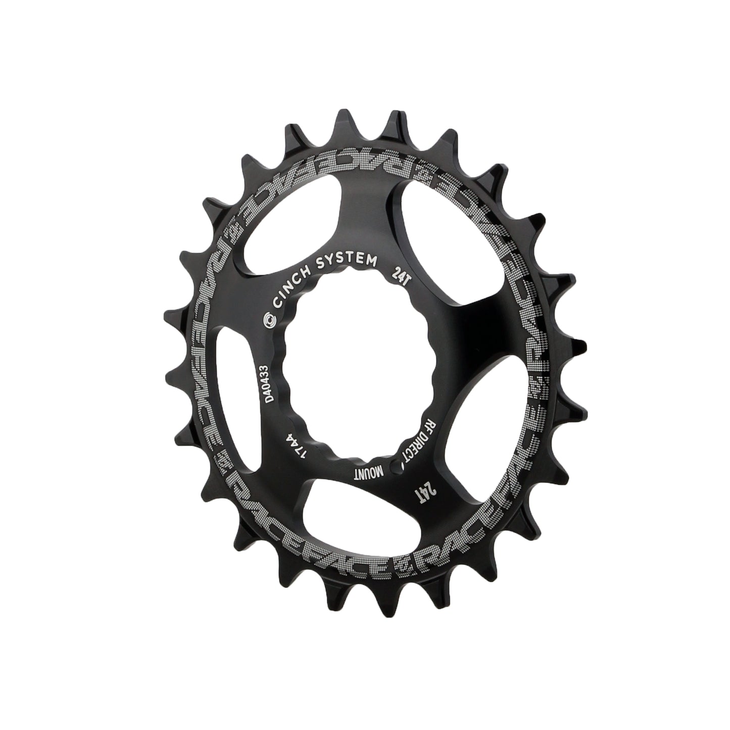 RaceFace Narrow Wide Chainring: Direct Mount CINCH 24t Black