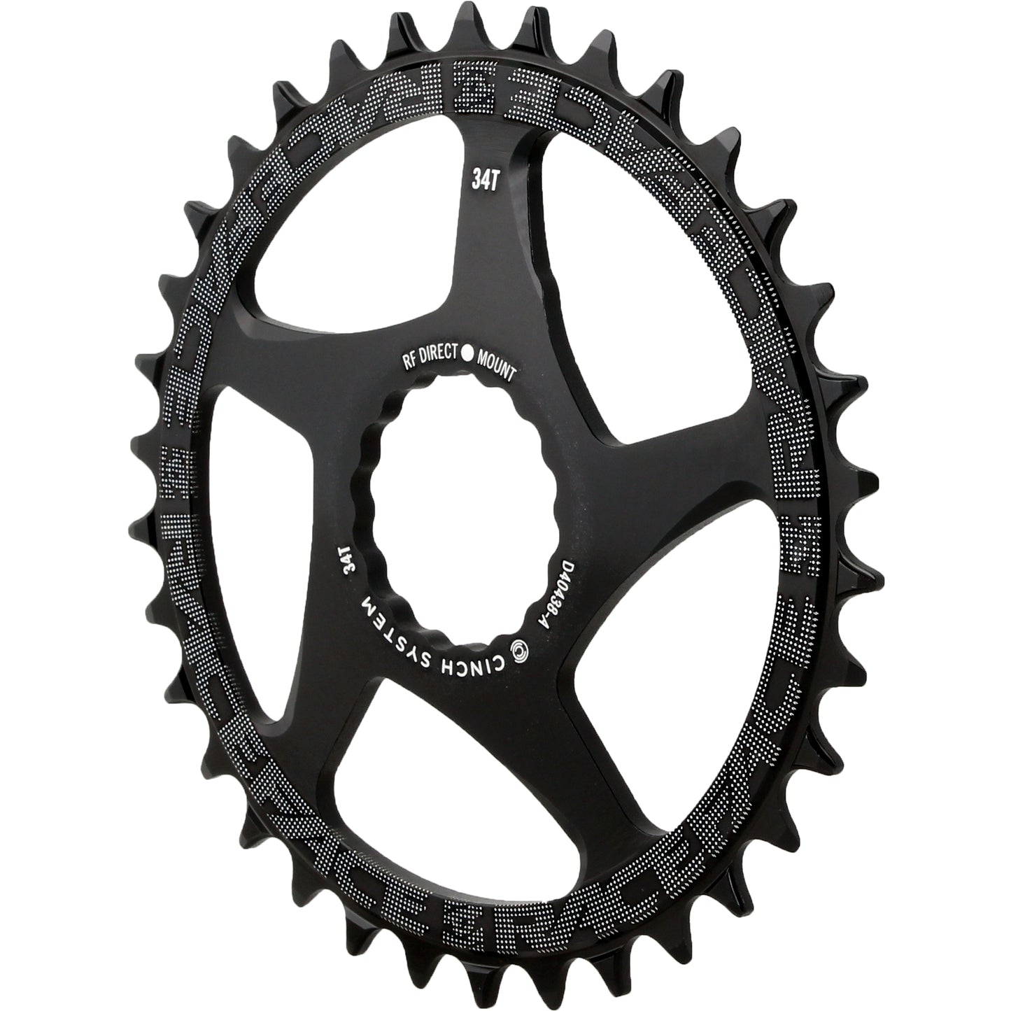 RaceFace Narrow Wide Chainring: Direct Mount CINCH 34t Black