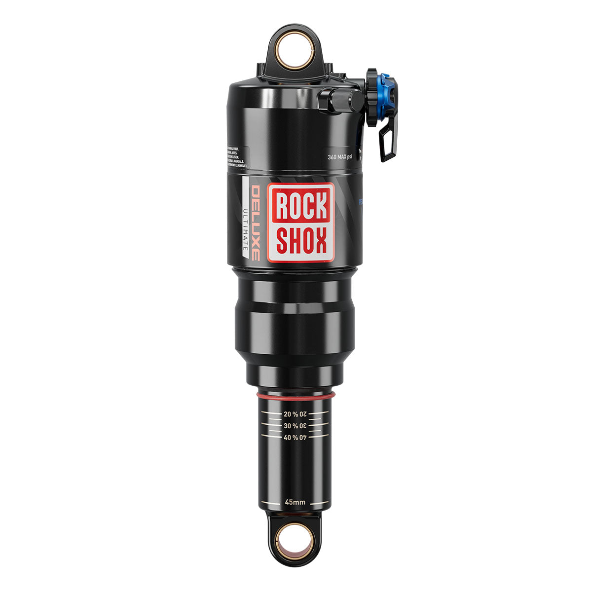 RockShox Deluxe Ultimate RCT Rear Shock - 190 x 45mm Linear XL 4 Neg/0 Pos Tokens Reb 55 / Comp 30 Lock Out 4 Standard C2