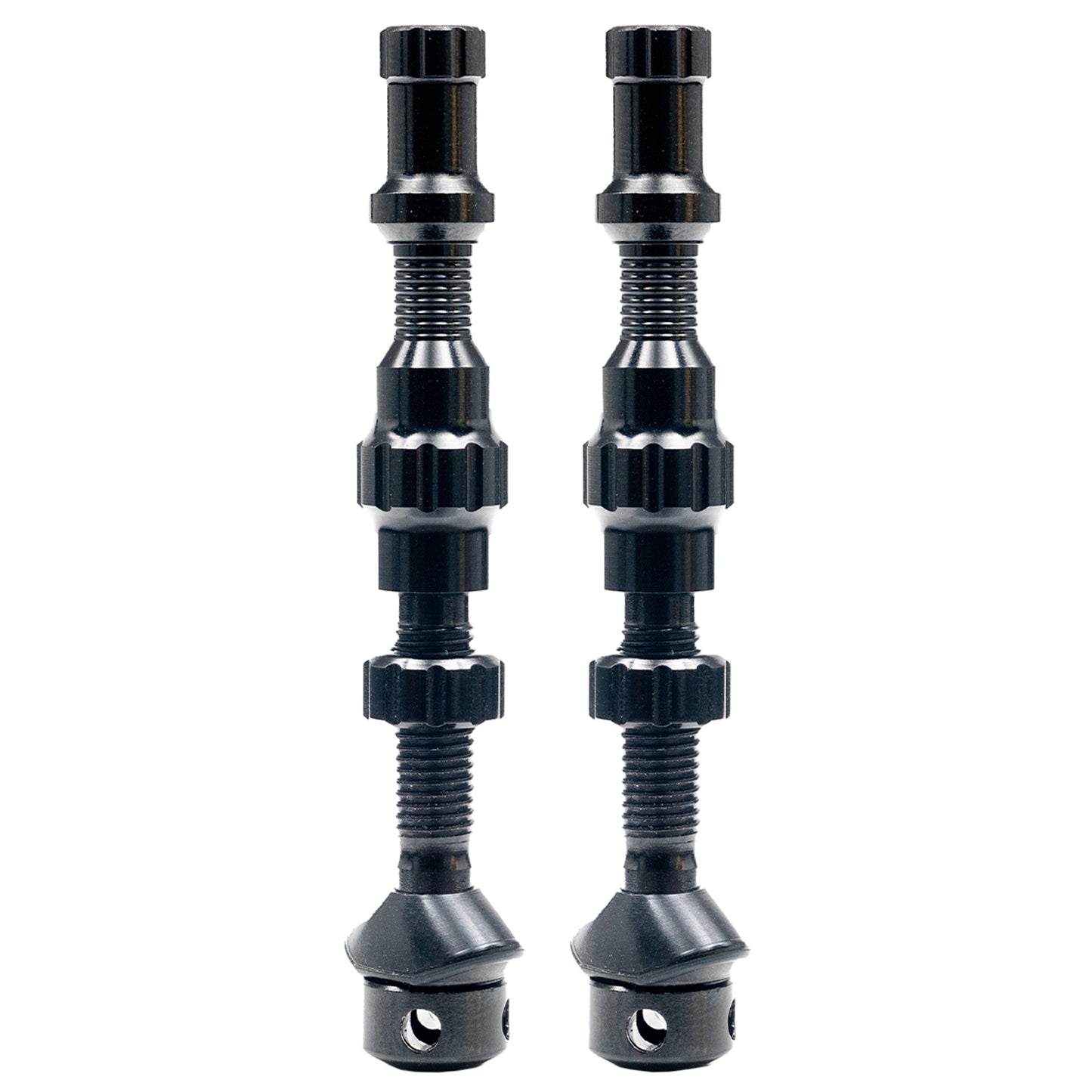 Stan's Tubeless Exo-Core Valve Stems - Alloy Regular Black Pair