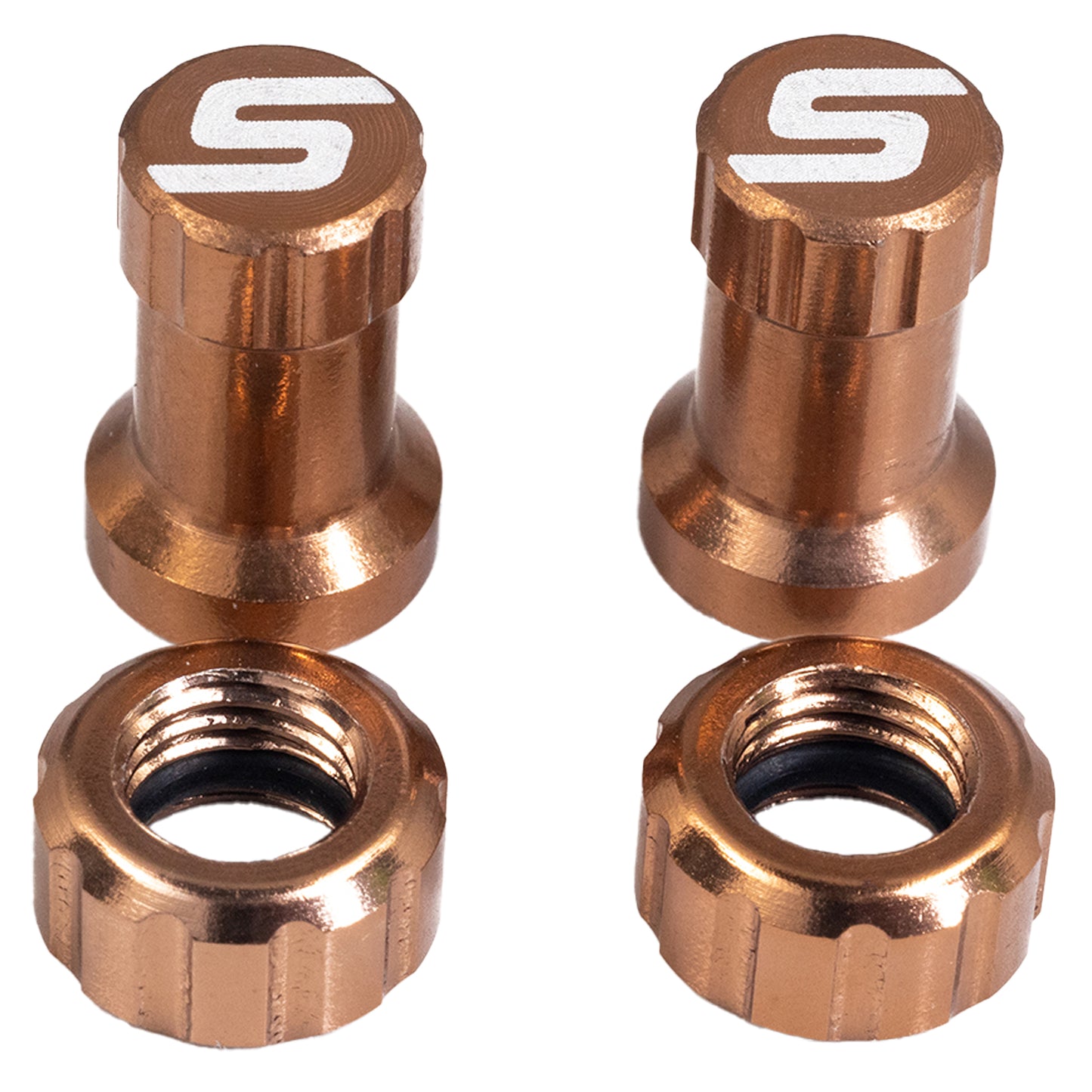 Stan's Tubeless Valve Stem Cap Color Kit - Copper Pair