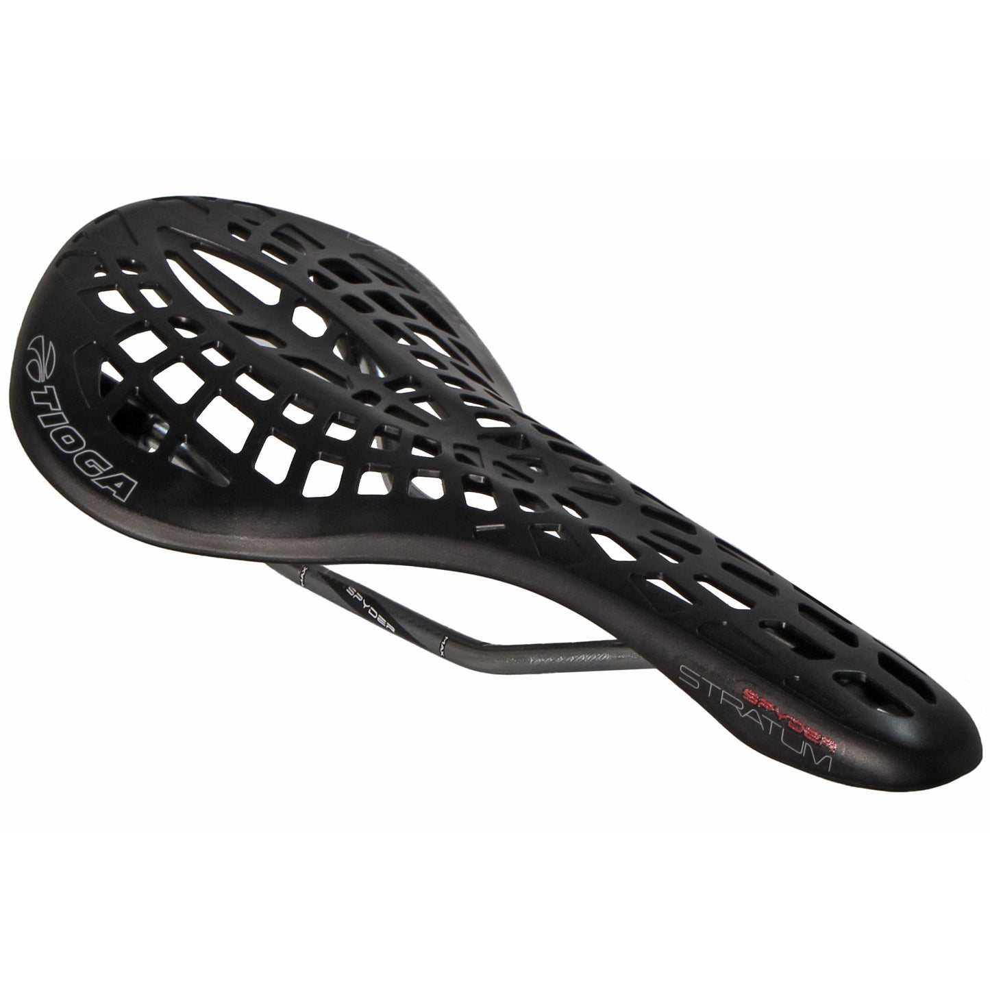 Tioga Spyder Stratum Saddle CrMo Rail - Blk