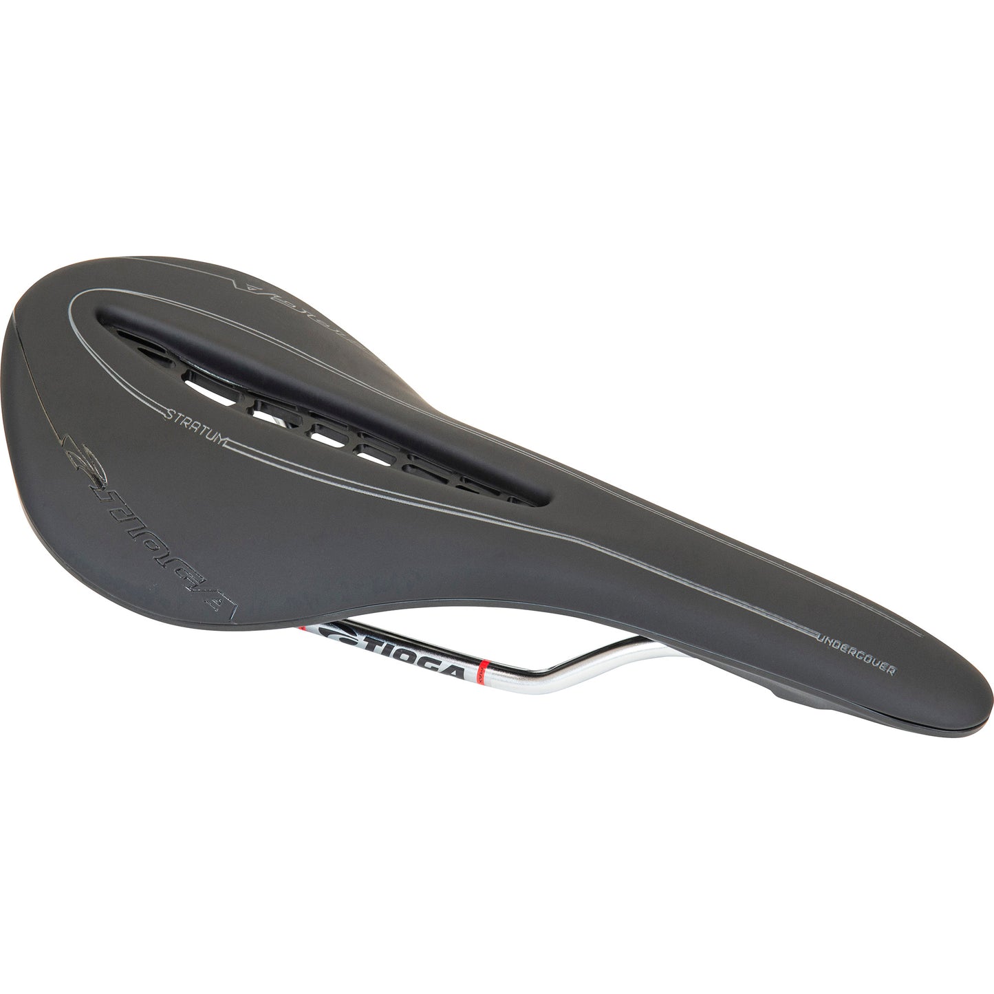 Tioga Undercover Stratum Saddle Titanium Rail - Black
