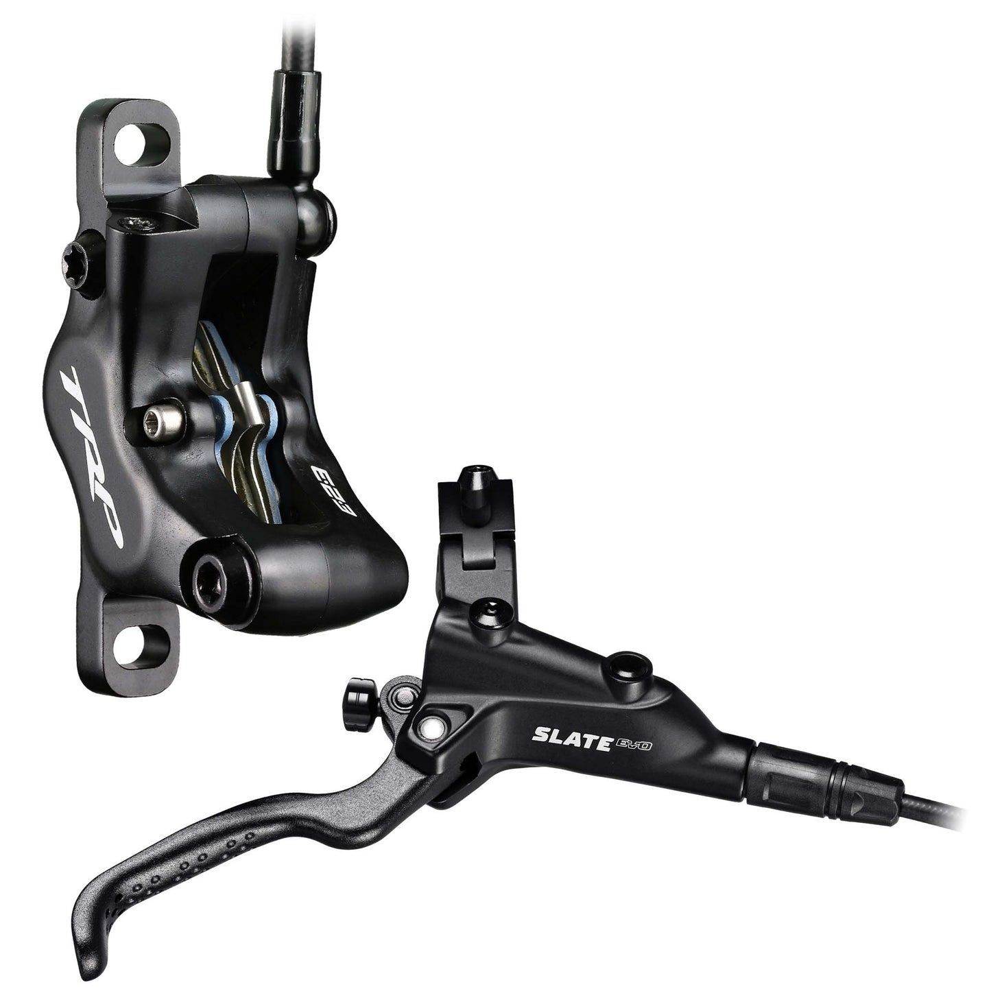 TRP Slate EVO Disc Brake and Lever - Front Hydraulic Post Mount Black