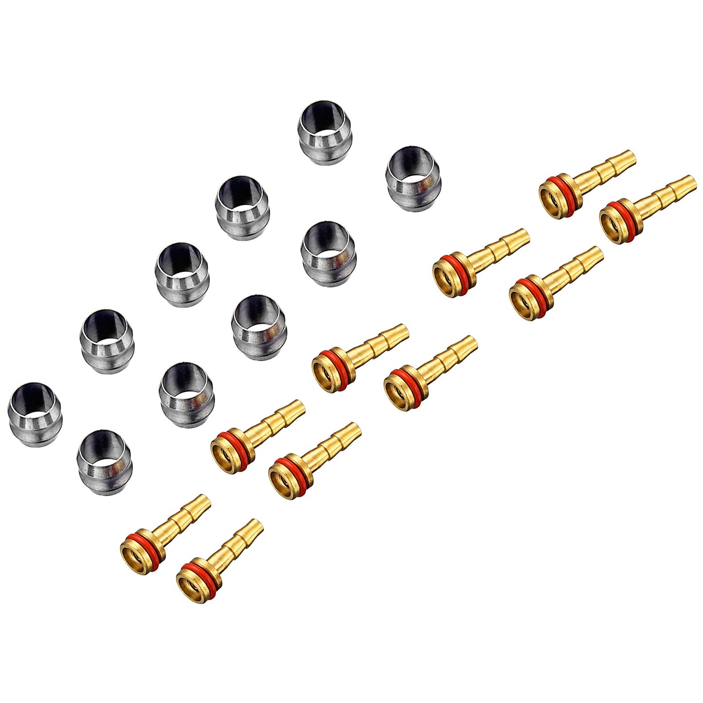 TRP Hydraulic Hose Kit - For 5.0mm Compression Ferrules Brass Inserts O-Rings 10/Each