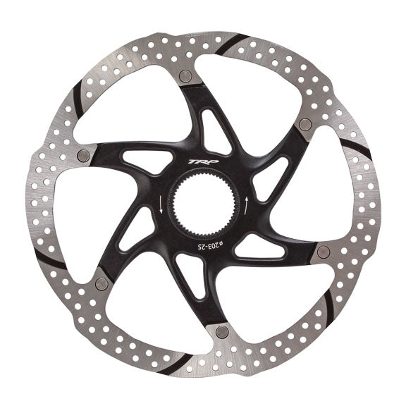 TRP-25 Disc Brake Rotor - 203mm Center Lock 1.8mm Silver/Black