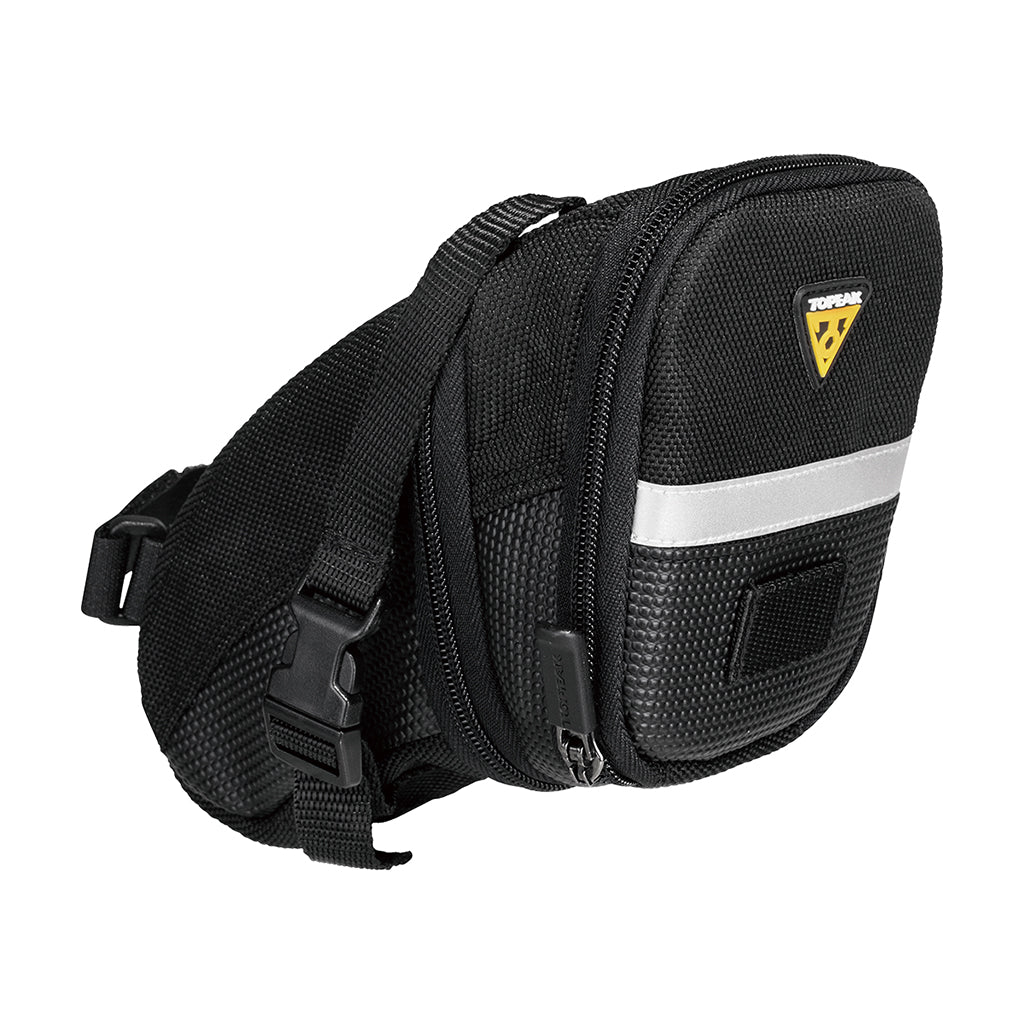 Topeak Aero Wedge Seat Bag - Strap-on Medium Black