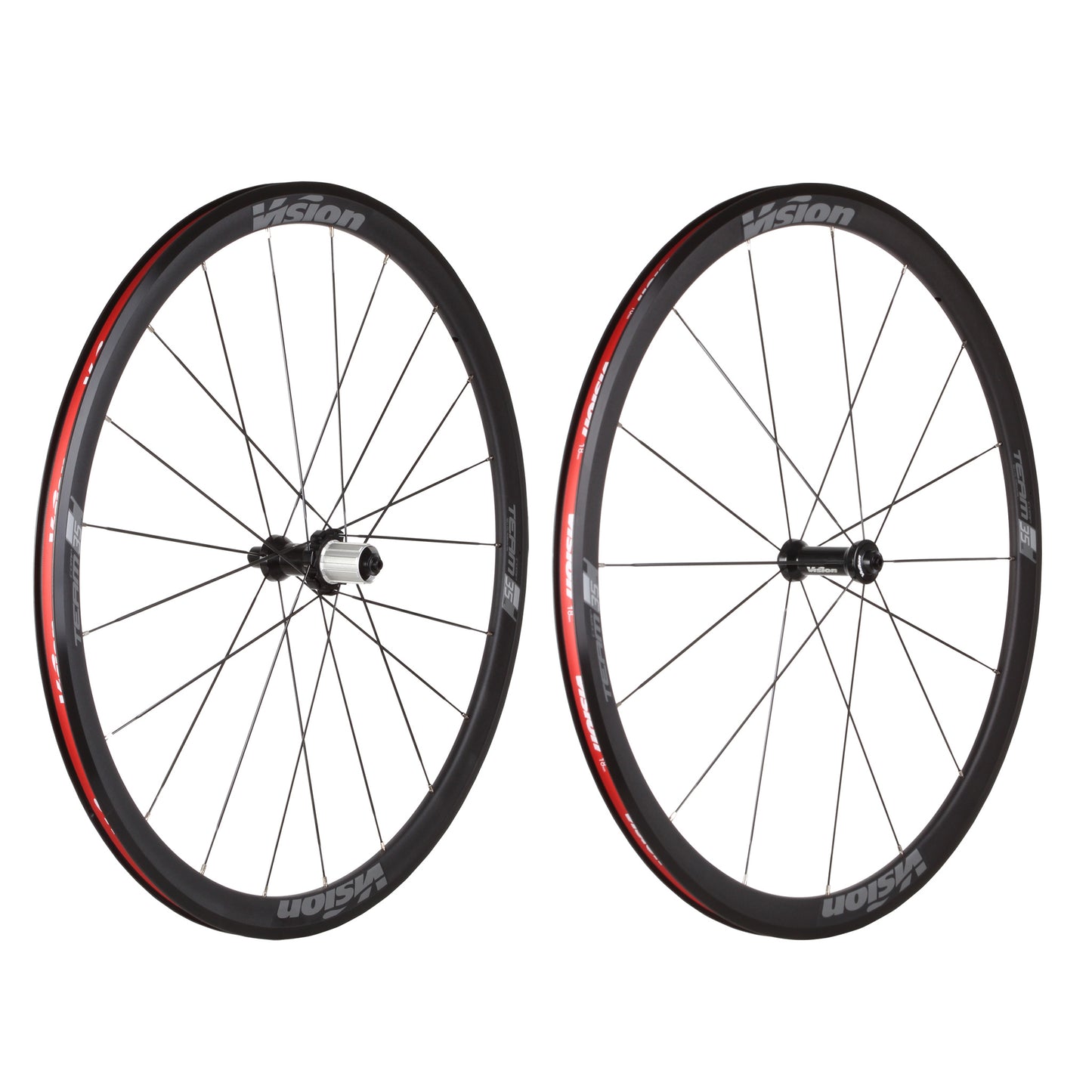 Vision Team 35 Comp SL Wheelset - 700 QR x 100/130mm Rim Brake HG 11 BLK Clincher