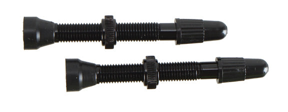 WTB Aluminum TCS Tubeless Valves: 46mm Black Pair