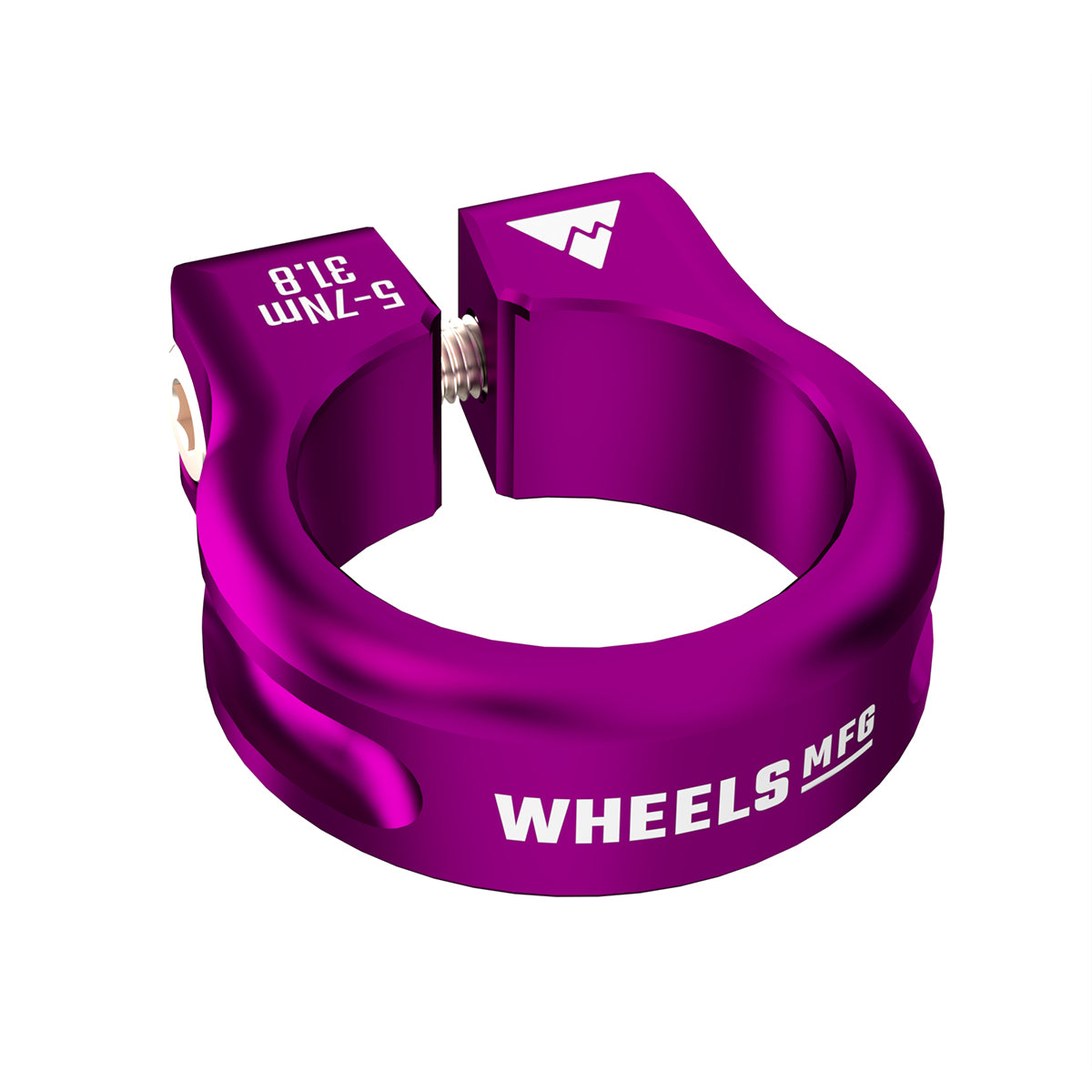 Wheels Manufacturing Seatpost Clamp - 31.8mm Bolt-On Purple