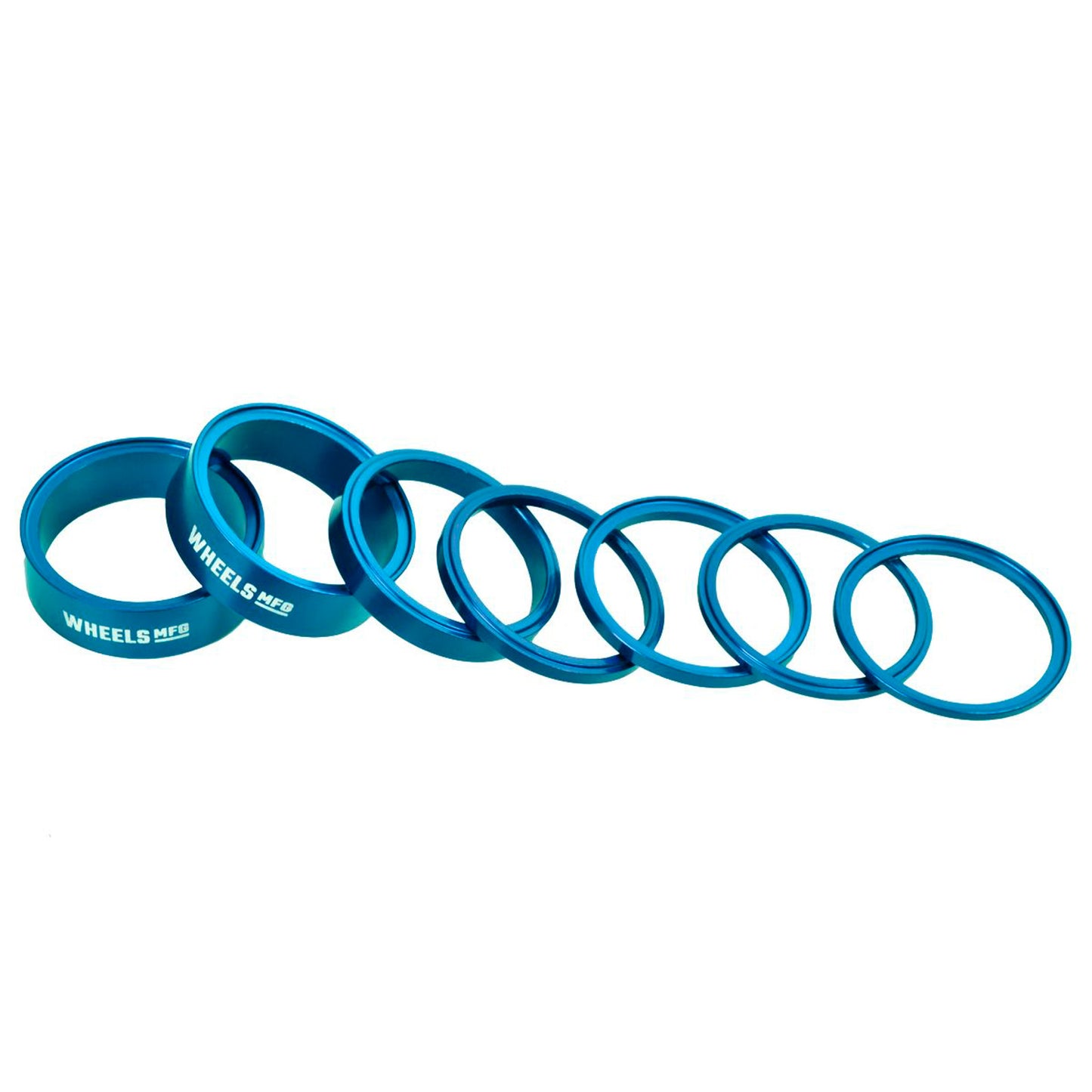 Wheels Manufacturing StackRight Headset Spacer Kit - Teal