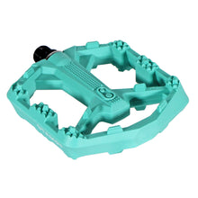 Crankbrothers Stamp 0 Pedals - Platform Composite 9/16" Turquoise Large