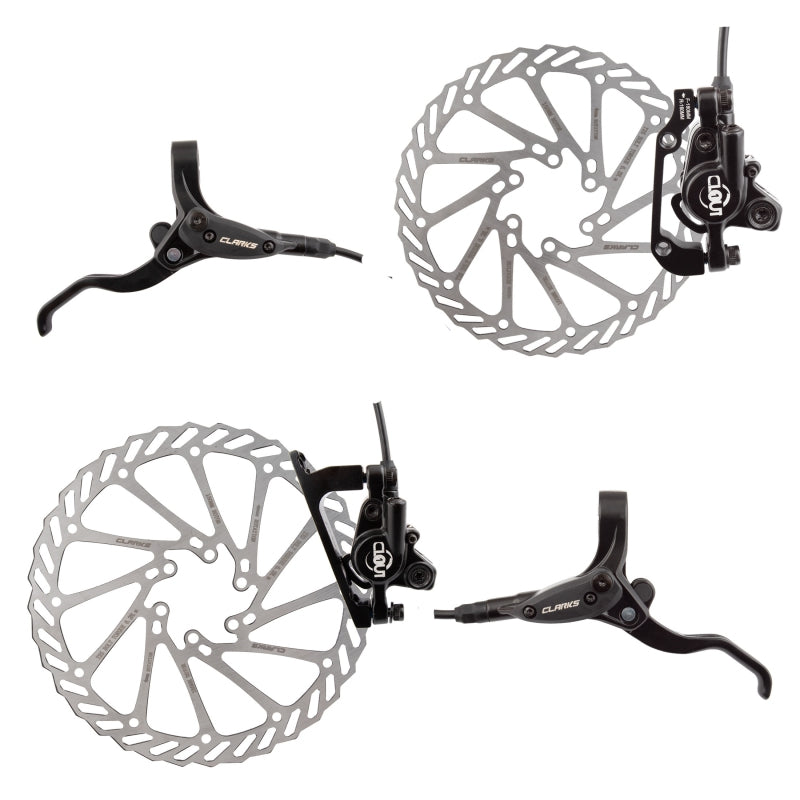Clarks Clout-1 Hydraulic Disc Brake Kit Pair disc brake Black