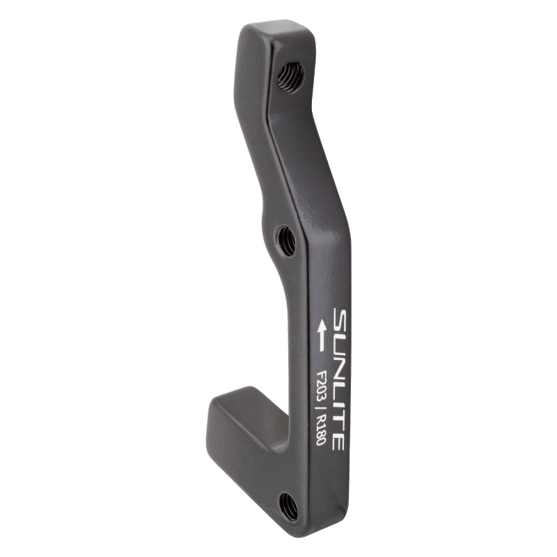Sunlite Disc Adapter FT/RR 203mmF/180mmR Post Mount IS Mount Black