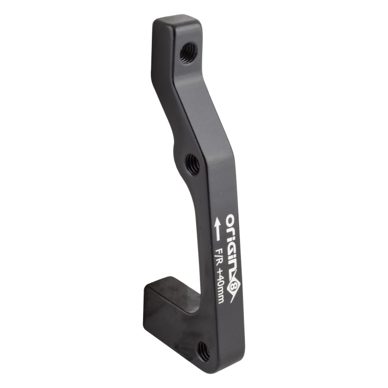 Origin8 Vise IS Mount to Post Mount Disc Adapter FT/RR IS Mount Post Mount Black +40mm