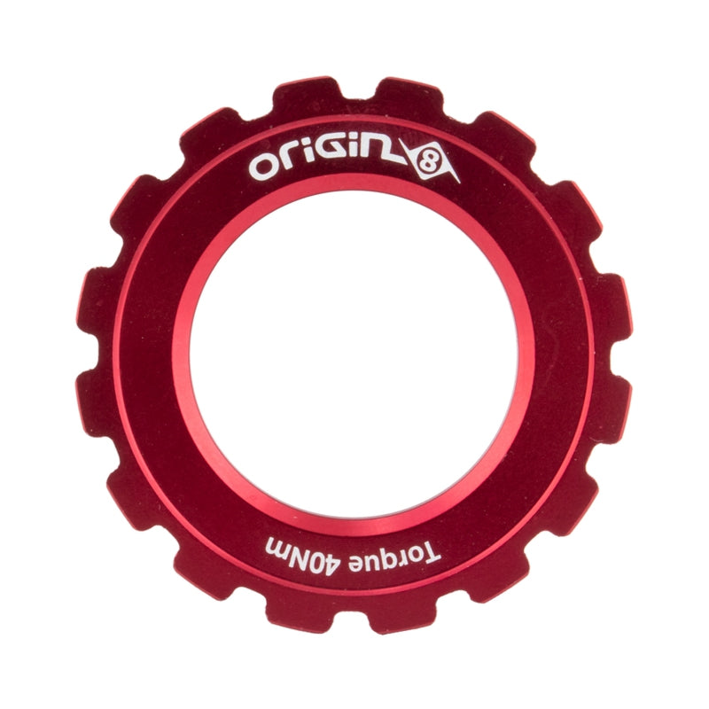 Origin8 CenterLock Disc Lockring Red Rotor