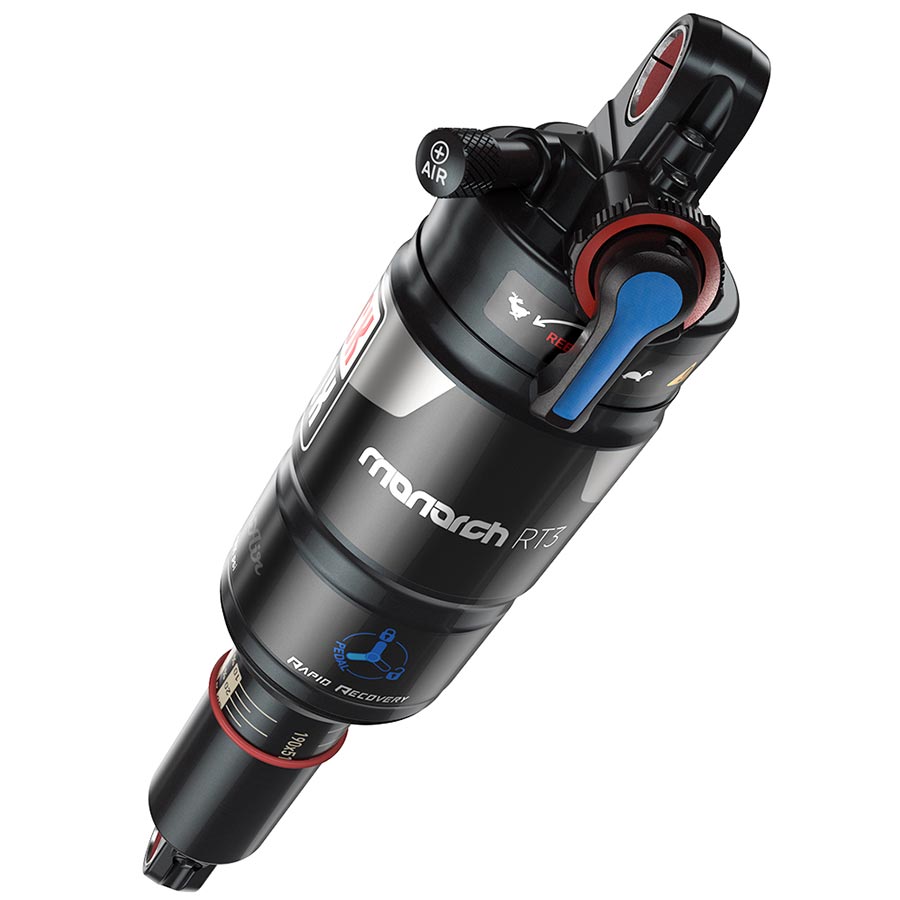 RockShox Monarch RT3 Rear shock 165x38 Shaft Eyelet: Standard Body Eyelet: Standard MReb/MComp Soft Pedal 320 Lockout