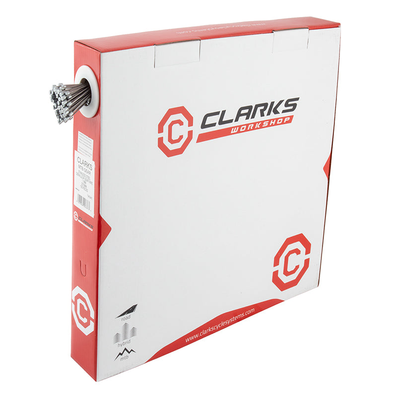 Clarks Bulk Stainless Steel Gear Wire Front or rear 2275mm 1.1mm SS Silver MTB/Road