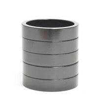 Wheels Manufacturing Aluminum Headset Spacer - 1-1/8" 7.5mm Black 5-pack
