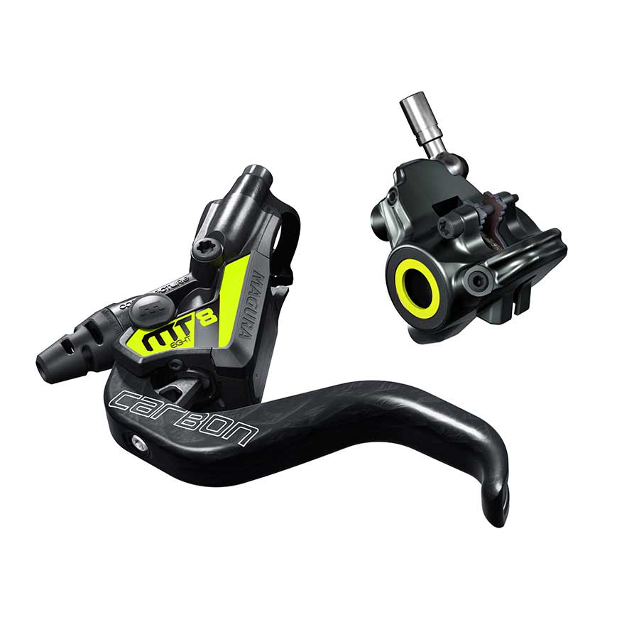 Magura MT8 SL Disc Brake Lever - Front Rear Hydraulic Flat Mount Gray/YLW