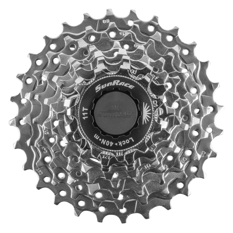 Suleeman R86 SunRace R86 Cassette - 8-Speed 11-28t Nickel – Amped Adventure