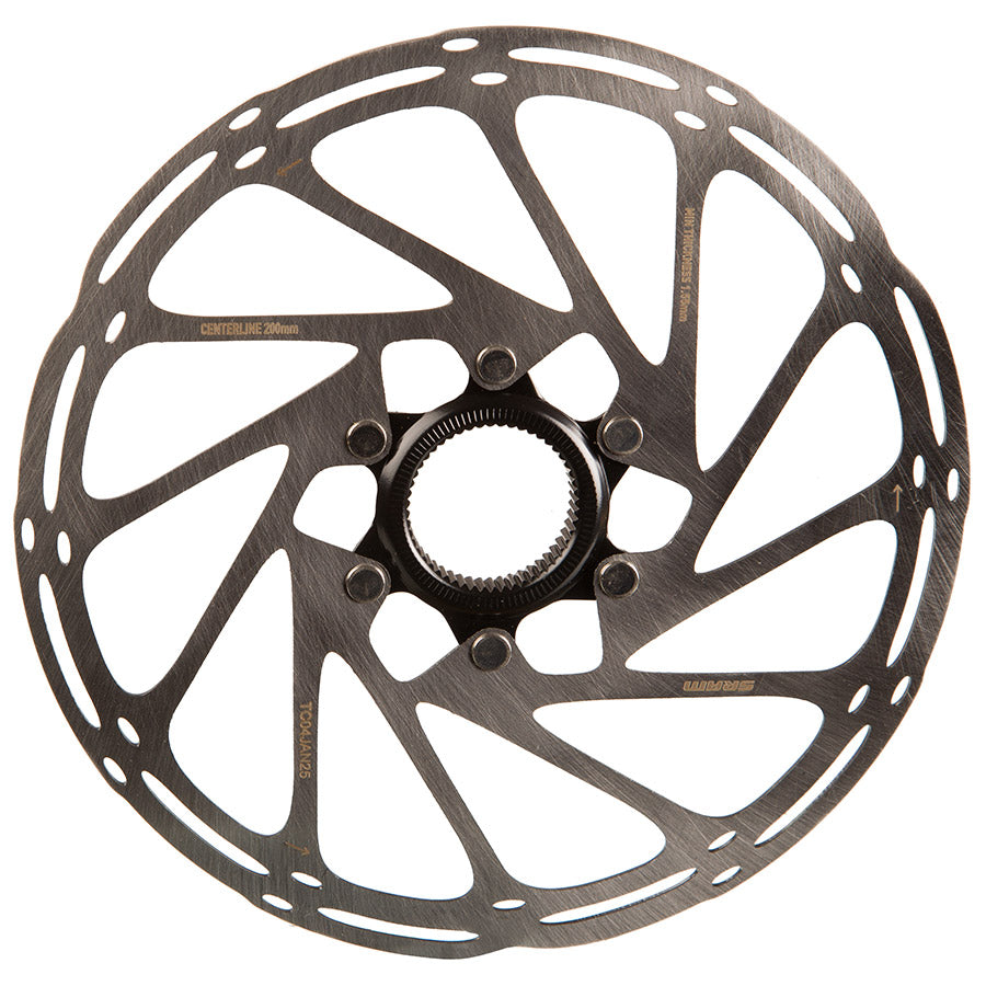 SRAM CenterLine Disc Brake Rotor - 200mm Center Lock 1.85mm Includes External Tooled Lockring